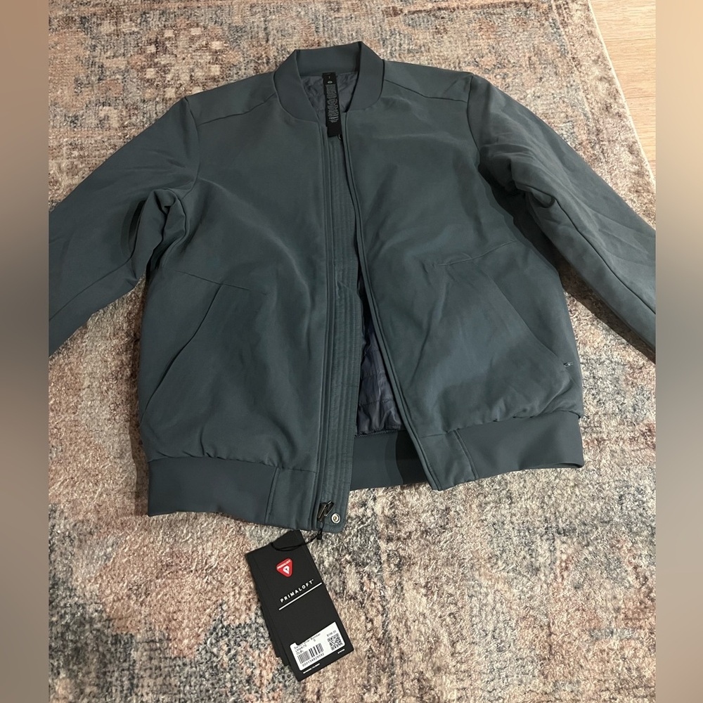 Men's Lululemon Switch Over Gray/Blue Bomber Jacket